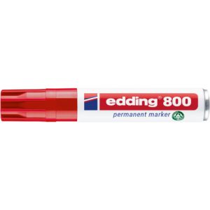Marcatore permanente edding 800 punta scalpello 4-12 mm rosso E-800 002