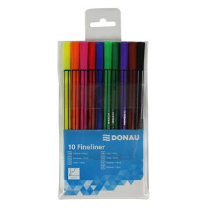 Fineliner Donau 0,4 mm colori assortiti - conf. 10 pz - 330257099
