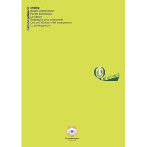 Quaderno rigatura universale Logos Quirebook 21x29,7 cm copertina verdino Italiano primaria - rigatura 1R