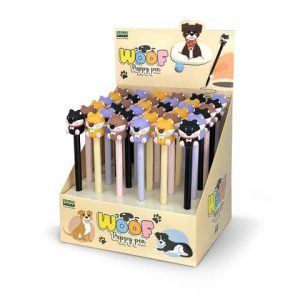 Espositore 36 penne con cappuccio Lebez Woof 4 soggetti assortiti 81900