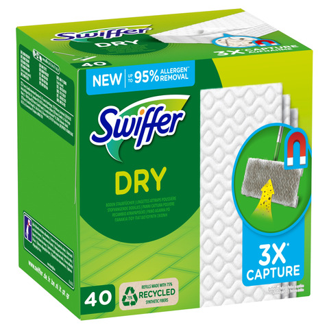 Ricarica panni per pavimenti Swiffer Dry 21x26 cm - conf. 40 pz - PG200R1