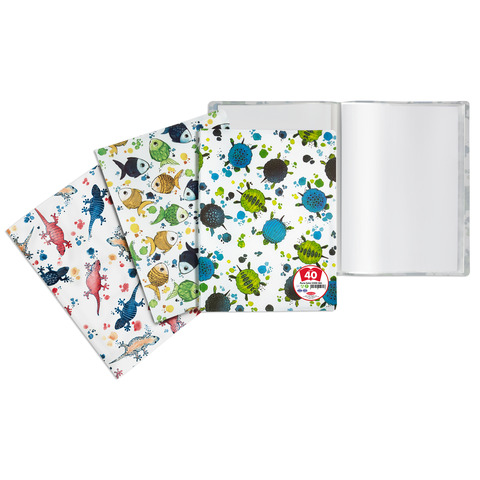 Portalistini Plastibor Icon Sea 22x30 cm 40 buste - copertina in PP stampato - fantasie assortite - P5040290