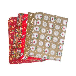 Carta regalo Bolis in fogli fantasia Christmas - conf. 25 pz - 1x1,4 m 79011827