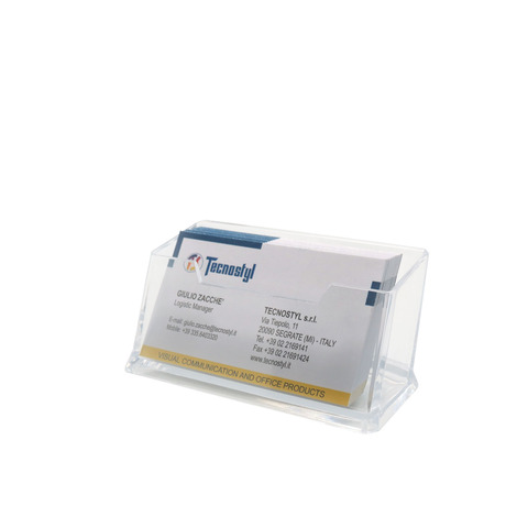 Porta biglietti da visita acrilico Tecnostyl ad 1 tasca trasparente BCH05