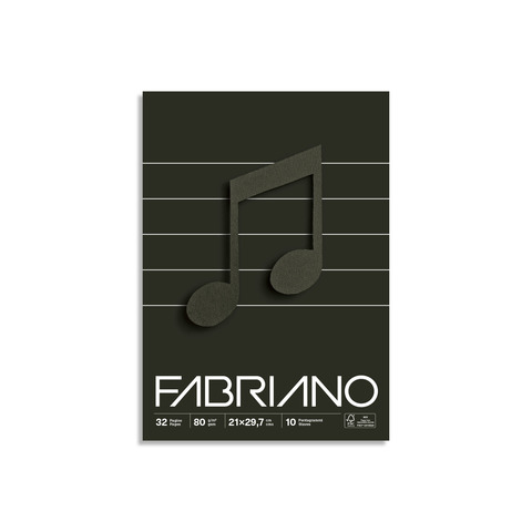 Quaderno musica punto metallico Fabriano A4 - 32 fogli 19100768
