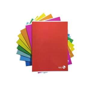 Maxi quaderni Be More Color Basic A4 80 g/m² rigatura CO - 20 ff + risguardo colori assortiti - conf. 10 pz - 0111064