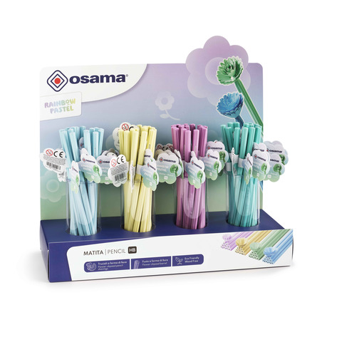 Espositore 64 matite Osama Rainbow Pastel HB OW 84045283