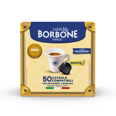Capsule Caffè Borbone miscela oro compatibili con Dolce Gusto® - conf. 50 pz - DGBORO50N
