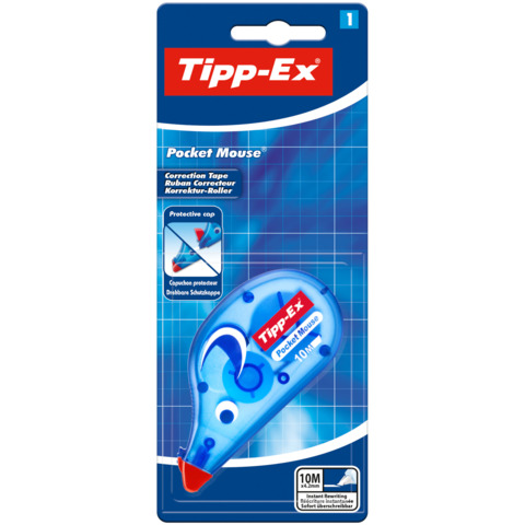 Correttore a nastro Tipp-Ex Pocket Mouse 4,2 mm x 10 m in blister da 1 pezzo 8207901