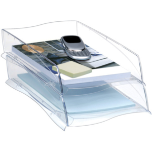 Vaschetta portacorrispondenza Ellypse CEP in polistirolo capacità fino a 500 fogli trasparente - 1003000111