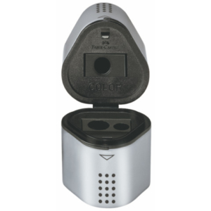 Temperamatite a 3 fori Faber-Castell Grip 2001 argento 183800