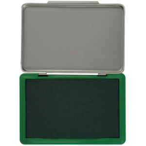 Cuscinetto per timbri Q-Connect 11x7 cm verde KF25210