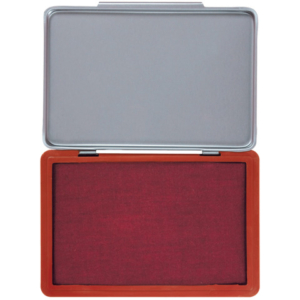 Cuscinetto per timbri Q-Connect 11x7 cm rosso KF25212
