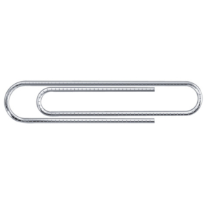 Fermagli Q-Connect in acciaio nichelato N. 7 - 77 mm punta rotonda - conf. 100 pz - KF01320