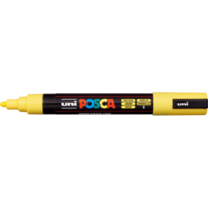 Marcatore a tempera POSCA Uni-Ball punta tonda 1,8-2,5 mm giallo M PC5M G