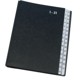 Classificatore numerico Q-Connect 270x340 mm nero 1-31 - KF04564