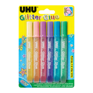 Colla glitter Uhu Shiny 10 ml Conf. 6 pezzi - 7002003