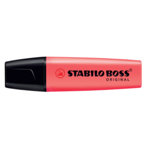 Evidenziatore Stabilo Boss Original 2-5 mm rosso 70/40