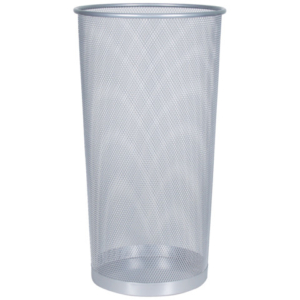 Portaombrelli in metallo Q-Connect 22.6 l h 50 cm x diametro 27,5 cm argento KF00828