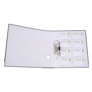 Busta perforata per biglietti da visita Q-Connect A4 trasparente Conf. 10 pezzi - KF15417