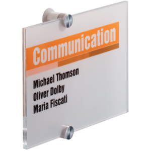 Targa DURABLE CRYSTAL SIGN acrilico trasparente 210x148 mm 482319