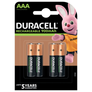 Batterie ricaricabili Duracell Precaricata Ministilo 900 mAh AAA conf. da 4 - DU77