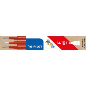 Refill sfera Pilot Frixion Ball 0,5 mm rosso Set 3 pezzi -6572