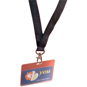 Portanomi DURABLE 60x90 mm a tasca chiusa con cordoncino in tessuto nero conf. 5 - 860001