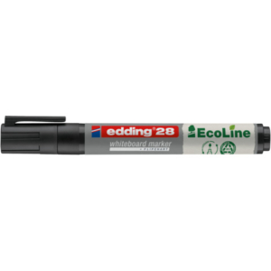 Marcatore per lavagne bianche Edding 28 EcoLine punta tonda - tratto 1,5-3 mm nero - 4-28001
