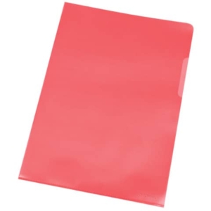 Cartellina a L Q-Connect ppl A4 rosso conf. da 100 - KF00306
