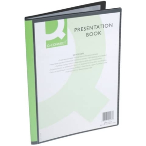 Portalistino personalizzabile Q-Connect A4 apertura superiore 20 buste KF01265