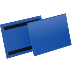 Tasche per identificazione Durable con bande magnetiche blu f.to esterno mm. 223x163- inserto A5 orizz. cf 50- 174307
