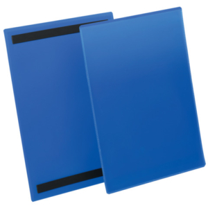 Tasche per identificazione Durable con bande magnetiche blu f.to esterno mm. 223x313- inserto A4 vert. cf. 50- 174407