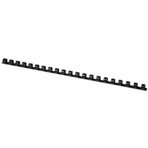Dorsi a spirale in PVC per rilegatura Q-Connect A4 - 21 anelli 10 mm - fino a 55 ff nero - conf. 100 pz - KF24020