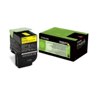 Toner alta resa return program 702HY Lexmark giallo 70C2HY0