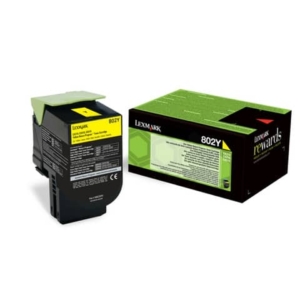 Toner return program 802Y Lexmark giallo 80C20Y0