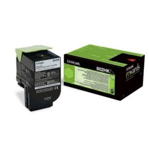 Toner alta resa return program 802HK Lexmark nero 80C2HK0
