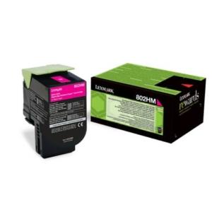 Toner alta resa return program 802HM Lexmark magenta 80C2HM0