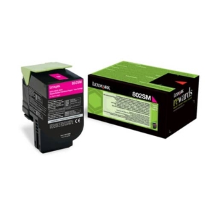 Toner standard return program 802SM Lexmark magenta 80C2SM0