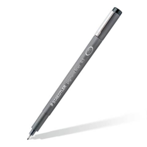 Fineliner Staedtler Pigment Liner 308 in set da 4 misure assortite 0,1 - 0,3 - 0,5 - 0,7 mm - WP4