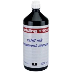 Inchiostro per ricarica marcatori permanenti Edding 1 L nero 4-T1000001
