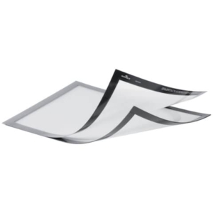 Cornici con 2 pannelli magnetici DURABLE DURAFRAME® MAGNETIC PLUS A4 argento metallizzato 236x32x3mm conf. 2 - 498523