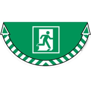 Adesivi Segnalatori CEP uscita d'emergenza PVC 700x350 mm. sp 0,2 mm verde - 1701020031