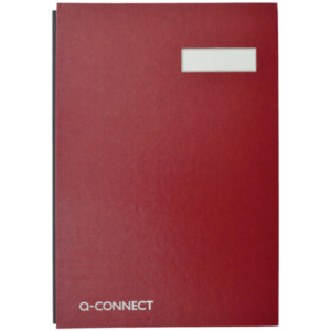 Libro firme Q-Connect 20 pagine 24x35 cm rosso KF31011