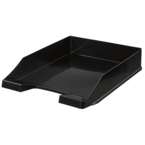 Vaschetta portacorrispondenza accatastabile KLASSIK A4/C4 HAN in polistirolo nero lucido - 1027-X-13