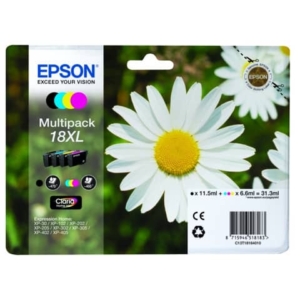 cartucce inkjet alta capacità Margherite 18XL Epson n+c+m+g Conf. 4 - C13T18164012