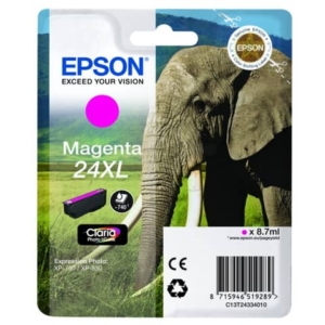 Cartuccia inkjet alta capacità Elefante 24XL Epson magenta C13T24334012