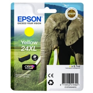 Cartuccia inkjet alta capacità Elefante 24XL Epson giallo C13T24344012