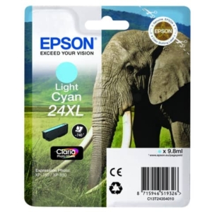 Cartuccia inkjet alta capacità Elefante 24XL Epson ciano chiaro C13T24354012