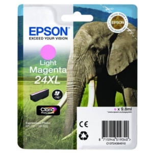 Cartuccia inkjet alta capacità Elefante 24XL Epson magenta chiaro C13T24364012